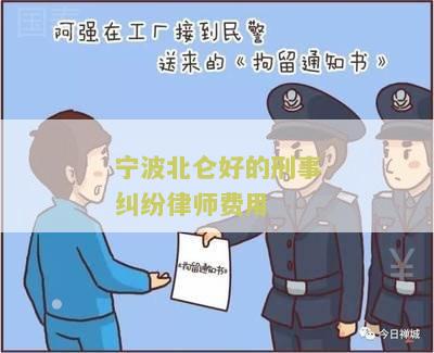 宁波北仑好的刑事纠纷律师费用