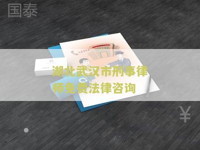 湖北武汉市刑事律师免费法律咨询