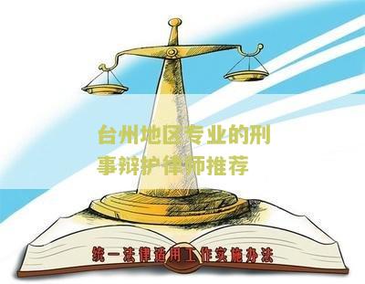 台州地区专业的刑事辩护律师推荐