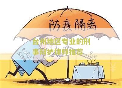 台州地区专业的刑事辩护律师推荐