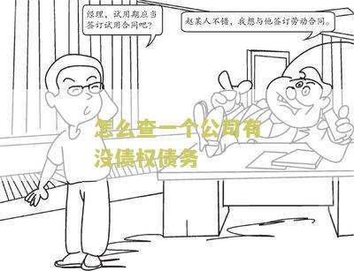 怎么查一个公司有没债权债务