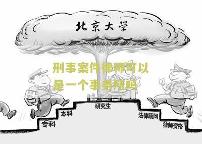 刑事案件律师可以是一个事务所吗