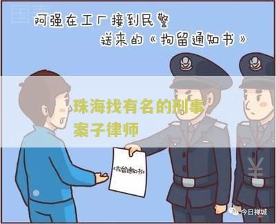 珠海找有名的刑事案子律师