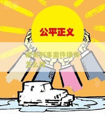 郴州刑事案件律师怎么找