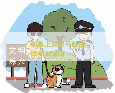 刑事上诉状可以由律师书写吗