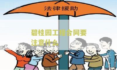 碧园工程合同要注意什么