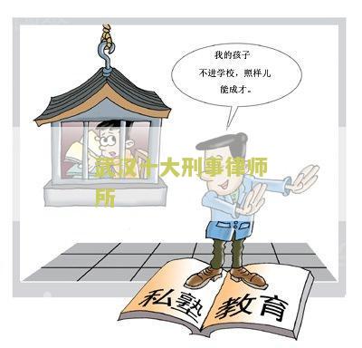 武汉十大刑事律师所有哪些