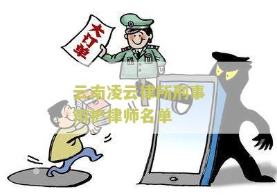 云南凌云律所刑事辩护律师名单