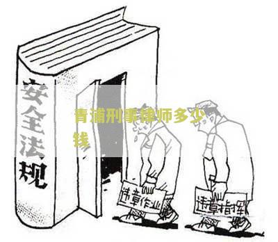 青浦刑事律师多少钱？了解青浦刑事律师收费标准及服务内容