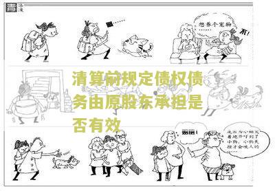 清算前规定债权债务由原股东承担是否有效？了解相关法规和判例是必要的！