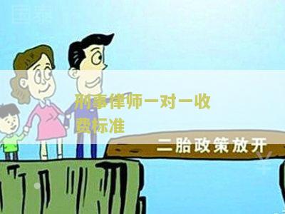 刑事律师一对一收费标准：全面解析刑事辩护费用结构和收费方式