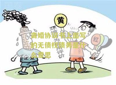 离婚协议无财产无债务及有孩子的本及处理方式