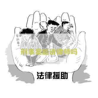 刑事案能请律师吗