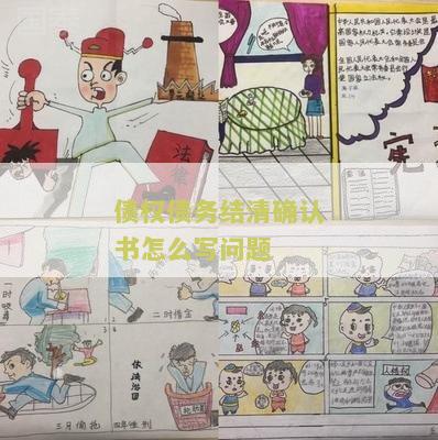 债权债务结清确认书怎么写问题解析及本分享