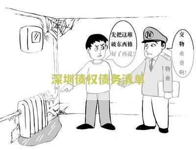 深圳债权债务清单
