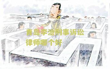 青岛沧区出名的律师事务所和律师