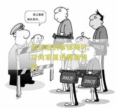 起诉后刑事律师可以向家属透露案情吗