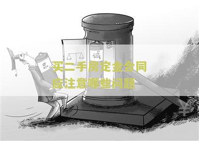 买二手房定金合同应注意哪些问题