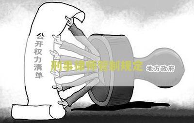 刑事律师管制规定多少条？