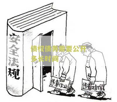债权债务需要公开多长时间