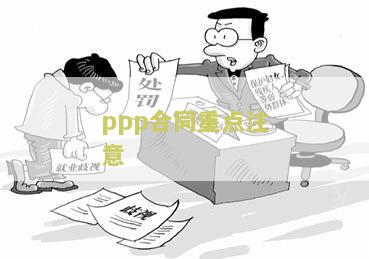 ppp合同重点注意