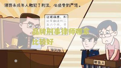 品牌刑事律师哪家比较好