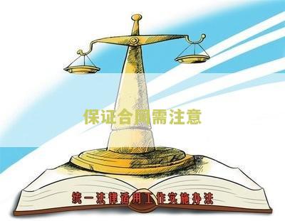 保证合同注意问题及建议