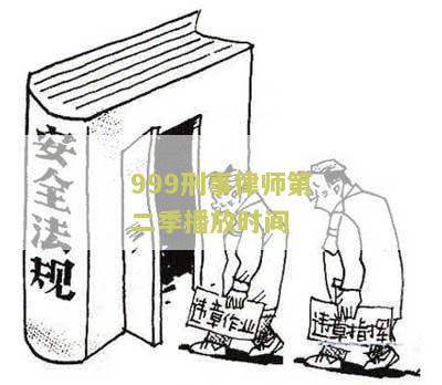 999刑事律师第二剧情