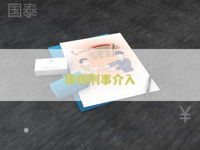 刑事案件律师介入会判轻一点，了解案情