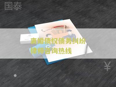 关于离婚债务的律师咨询和收费问题