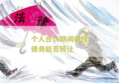个人合伙期间债权债务能否转让给别人使用？
