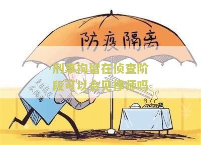 刑事拘留在侦查阶段可以会见律师吗