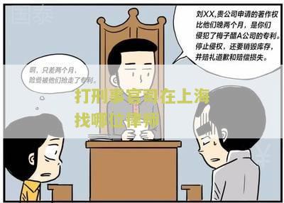 打刑事官司在上海找哪位律师比较好